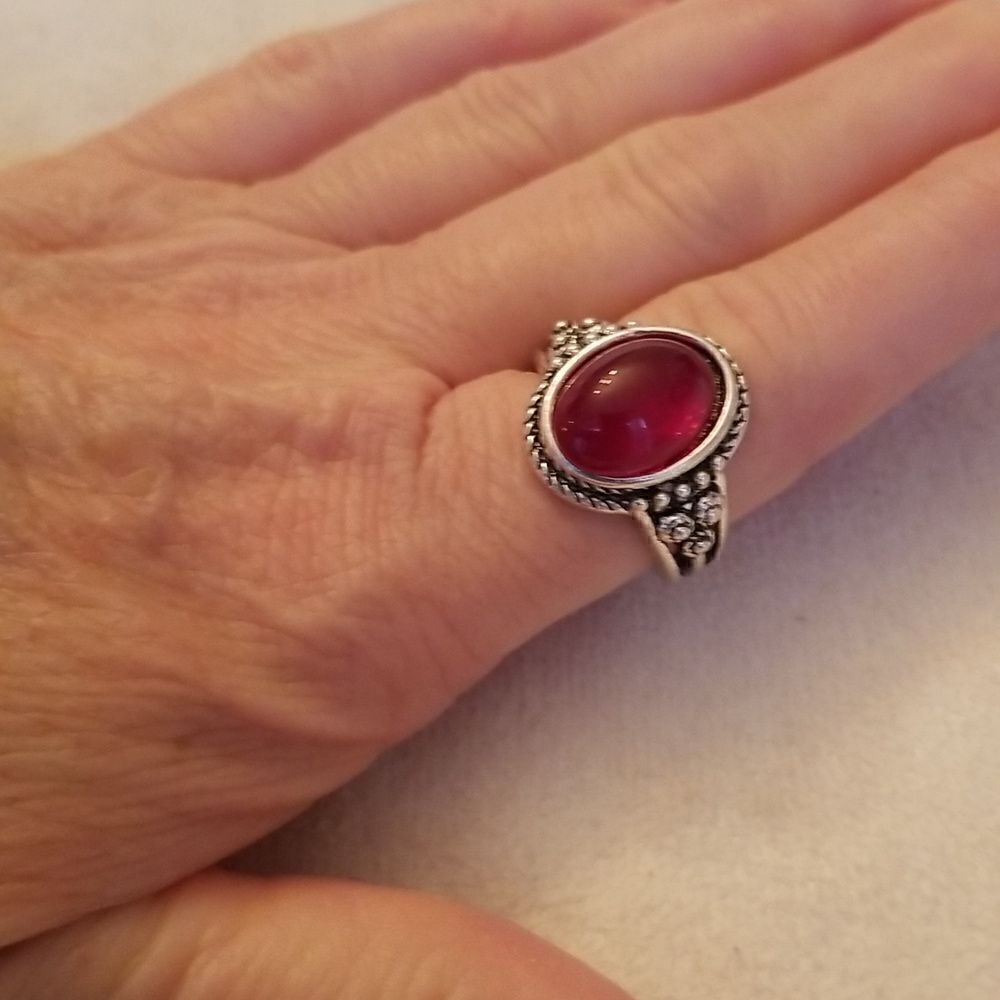 Ruby Red stone size 9 - Picture 6 of 10